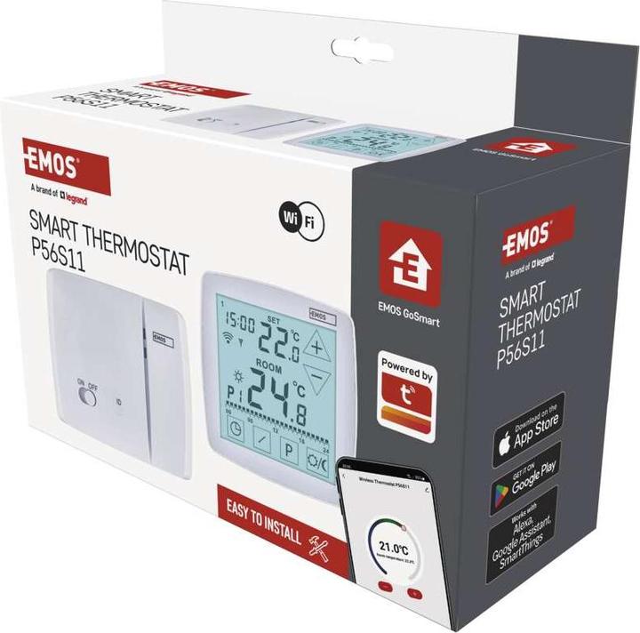 Immagine prodotto Emos GoSmart Raumthermostat P56S11 mit WiFi, programmierbar, kabellos