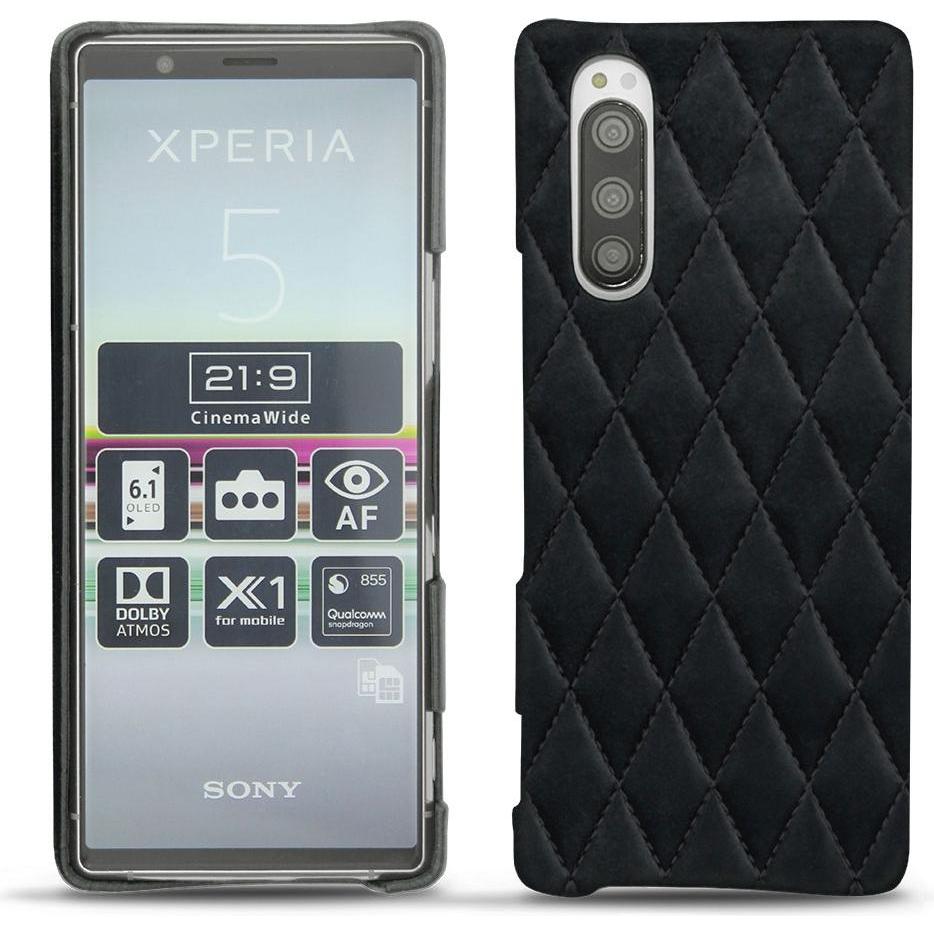 Thumbnail - Noreve Lederschutzhülle (Sony Xperia 5), Smartphone Hülle, Schwarz