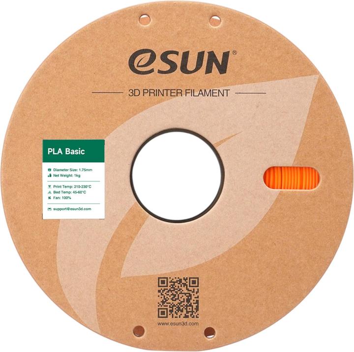 Productafbeelding eSUN PLA BASIC 1,75mm ORANGE 1kg (PLA, 1.75 mm, 1000 g, Oranje)