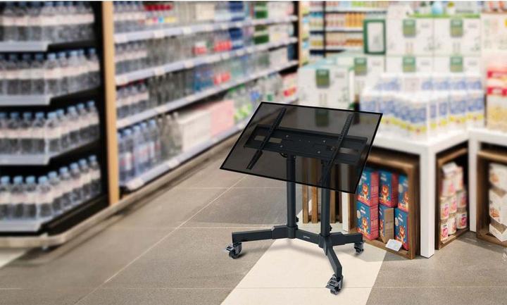 Actual product image Manhattan Kompakter TV-Ständer auf Rollen, höhenverstellbar, für 23" bis 70" (70", 40 kg)
