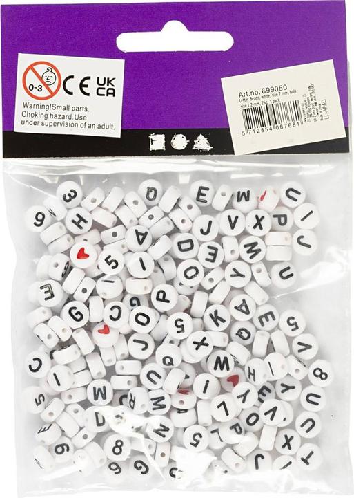 Actual product image Creativ Company Letter beads