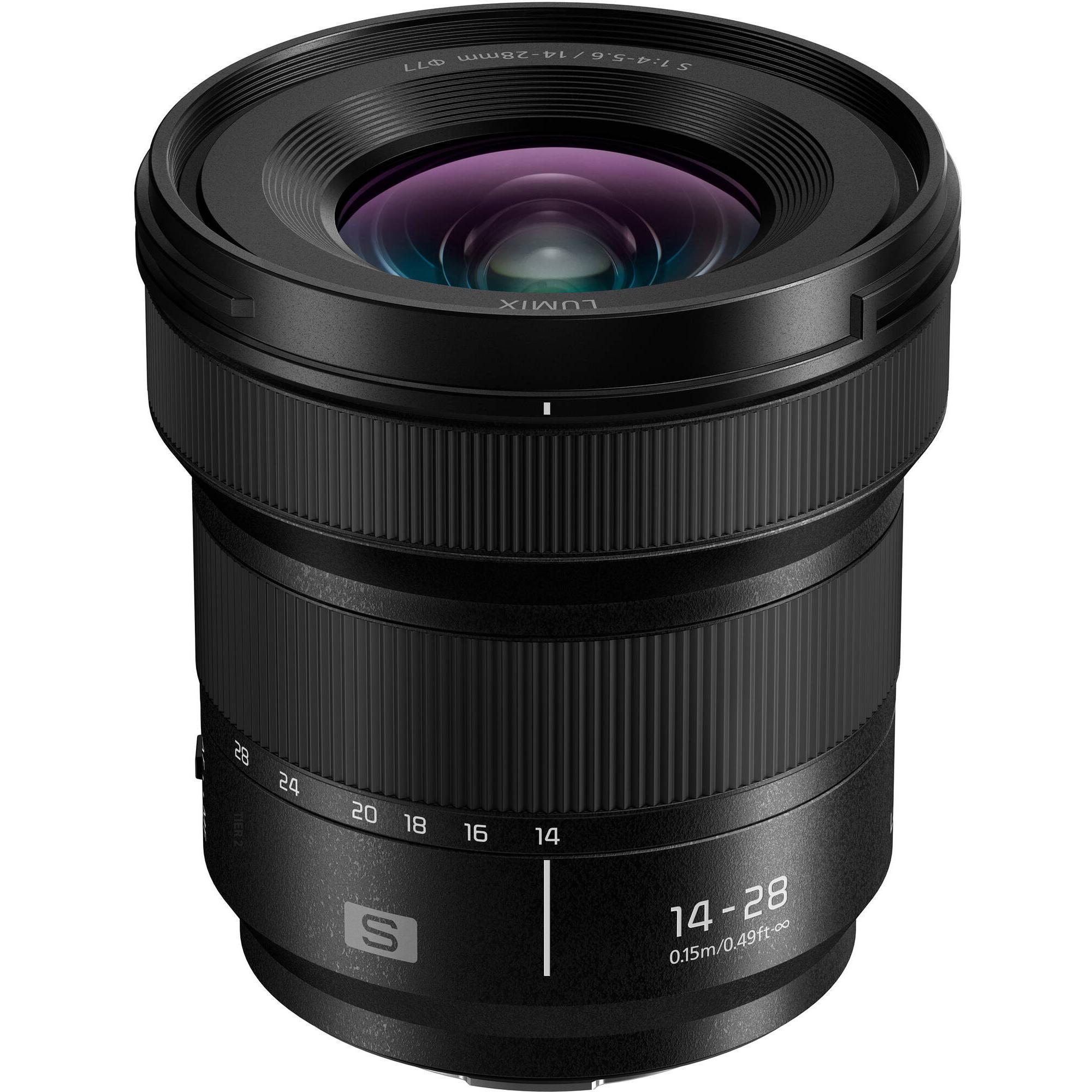 Panasonic Lumix S 14-28mm f/4-5.6 Macro (L-Mount, Vollformat, APS-C / DX), Objektiv, Schwarz