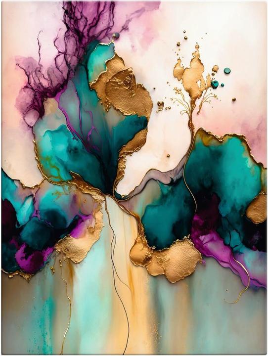 Artland Liquid marble and gold U4WF (60 x 80 cm)