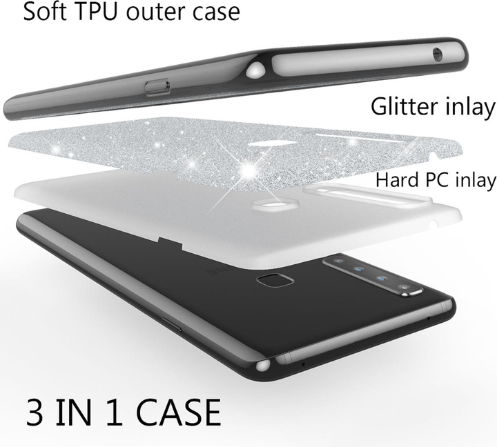 Image du produit Nalia Étui à paillettes (Samsung Galaxy A9 (2018))
