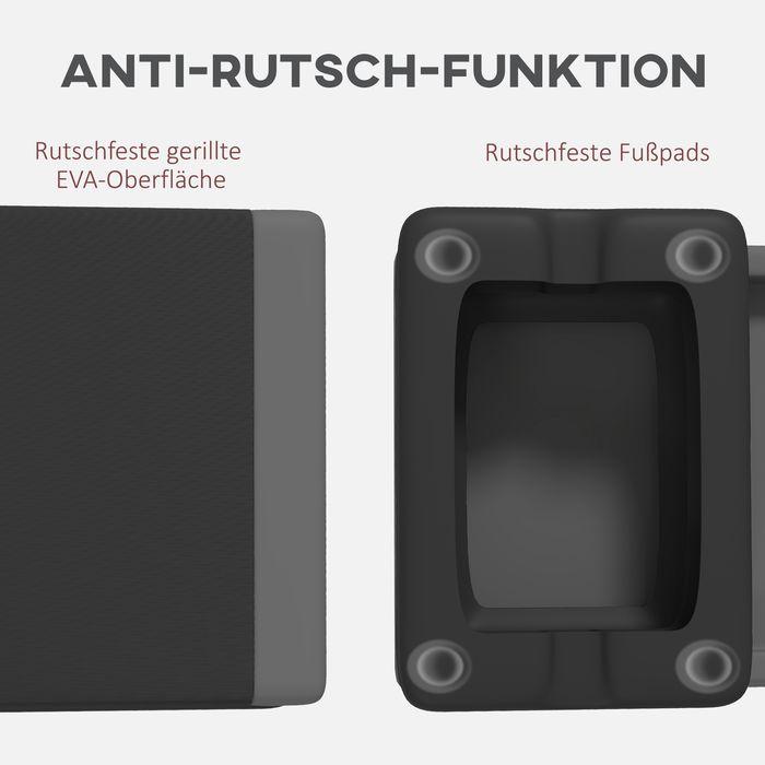 Immagine prodotto Swisshandel24 Fitness-Stepper, 10,5/15,5/20,5cm Höhenverstellbare Steppbrett für Zuhause, Grau