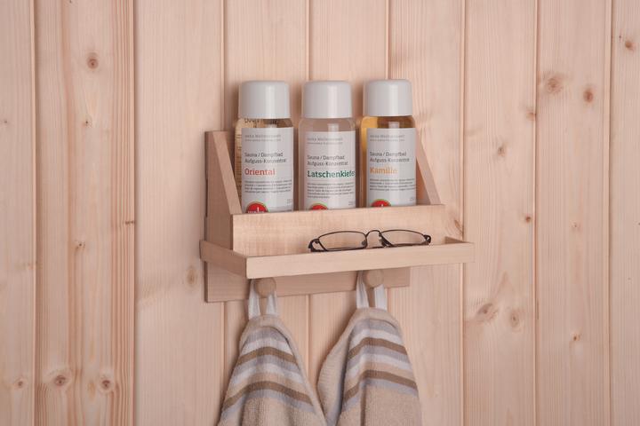 Produktbild Weka Holzbau Sauna Konzentrat-Set Weka mit Regal und 3 Duftnoten a 250 ml