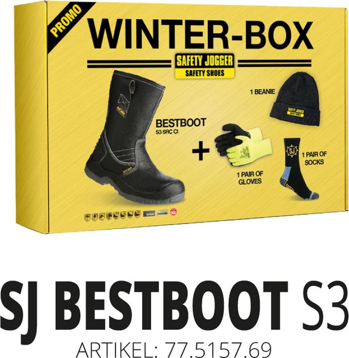 Immagine prodotto Safety Jogger SI9700440 Winterbox Bestboot scarpa di sicurezza, berretto, guanti e calze (S3, 44)