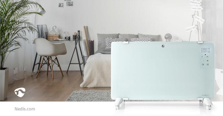 Actual product image Nedis HTPL20FWT Glass panelling convector (2000 W)