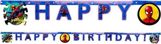 Image du produit Decorata Party Guirlande d'anniversaire Spiderman