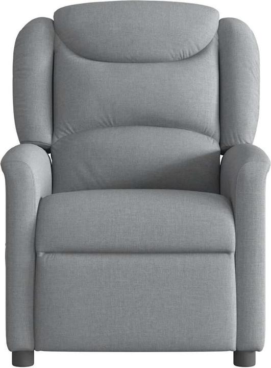 Immagine prodotto vidaXL Poltrona massaggiante in tessuto grigio chiaro poltrona TV massaggiante