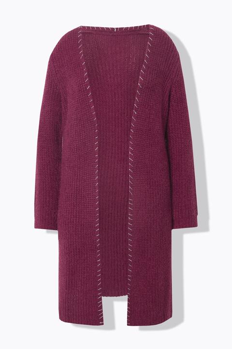 Produktbild Miamoda Strickjacke, extra lang, Ausschnitt mit Zierstich (54)