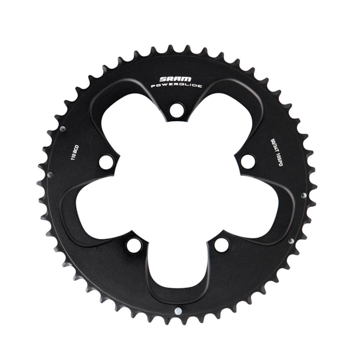 Actual product image Sram Road 50T S1 110 Alum 4mm Black(50-34) (50)