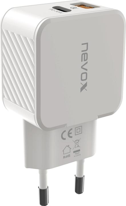 Nevox USB-Wandladegerät USB-C Power Delivery + QC 3.0 30 W (30 W, 1 Port)