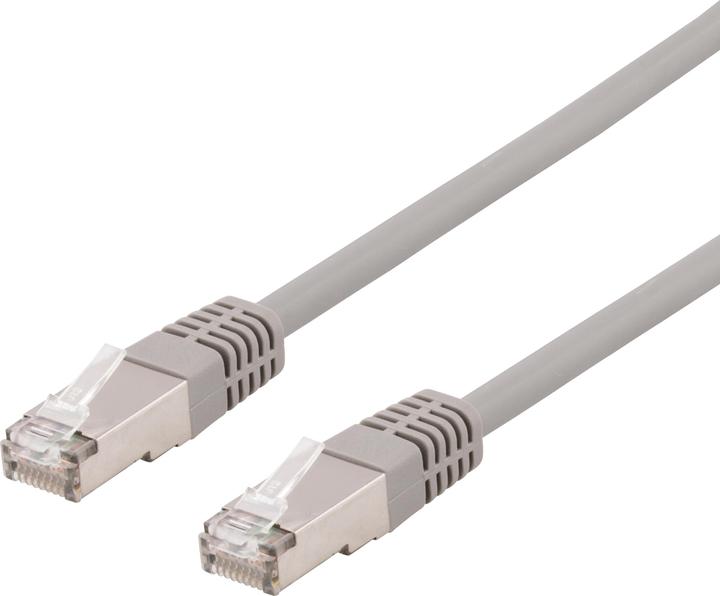 Actual product image Deltaco SFTP-603H Network cable Grey 0.3 m Cat6 S/FTP (S-STP) (S/FTP, CAT6, 0.30 m)