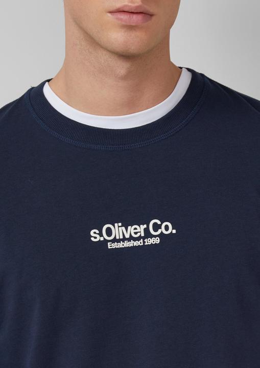 Produktbild s.Oliver T-Shirt Longsleeve aus Baumwolle mit Rippbündchen und Logo (S)