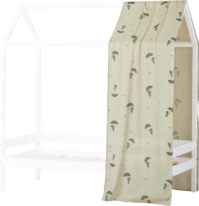Produktbild Hoppekids Sandmännchen (Ole Lukoie) Hausbett-Vorhang für Hausbetten 70x160 cm, Grün