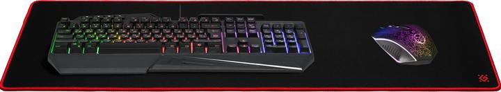 Immagine prodotto Defender 50561 Mouse Pad da gioco nero, rosso