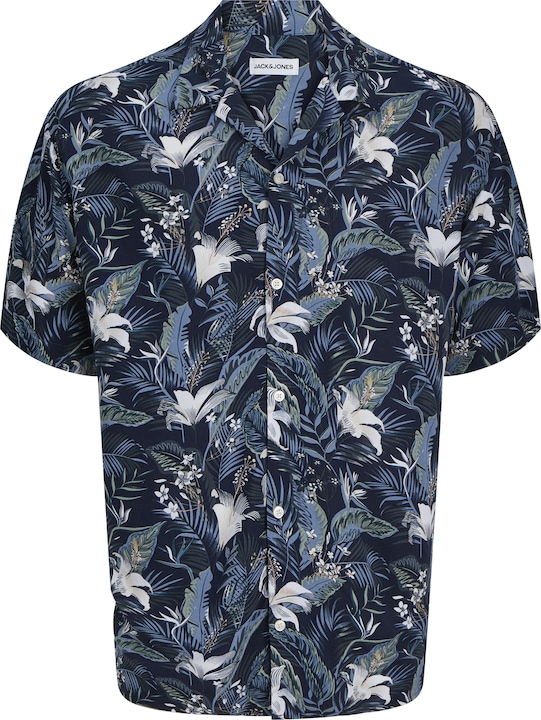 Jack & Jones Jjejeff Tropical Aop Resort Shirt Ss Sn