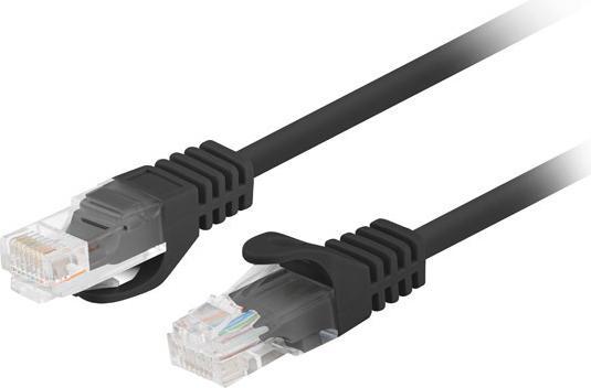 Image du produit Lanberg PCU5-10CC-0025-BK Câble réseau 0,25 m Cat5e U/UTP (UTP) Noir (U/UTP, CAT5e, 0.25 m)