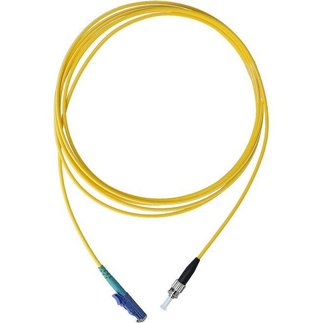BlueOptics Cavo patch in fibra ottica simplex ST-PC/E2000-PC monomodale da 15 metri (15 m), Cavo di rete
