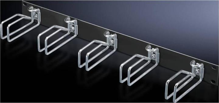 Actual product image Rittal Cable management panel with steel rings, 1U, 19 inch, 1 pc(s)