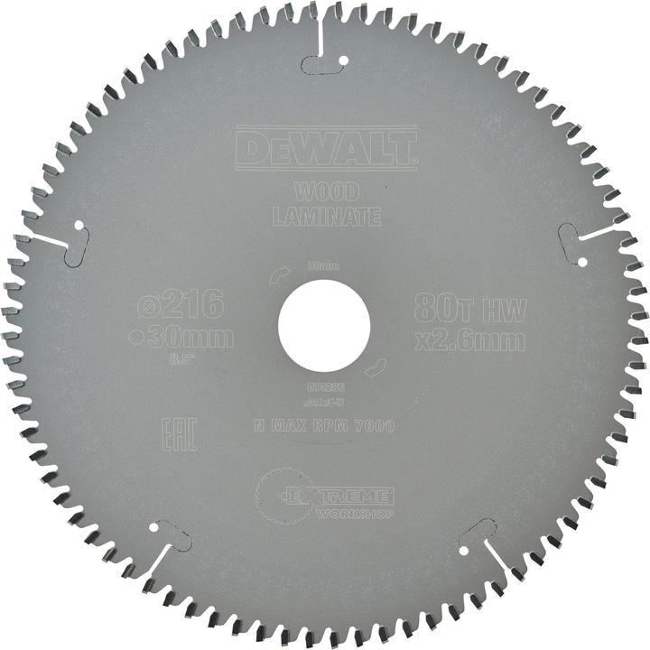 Produktbild DeWalt EXTREME ® Stationärkreissägeblatt DT4286inesFinish (Furniern. Aluminium und Kunststoffen)