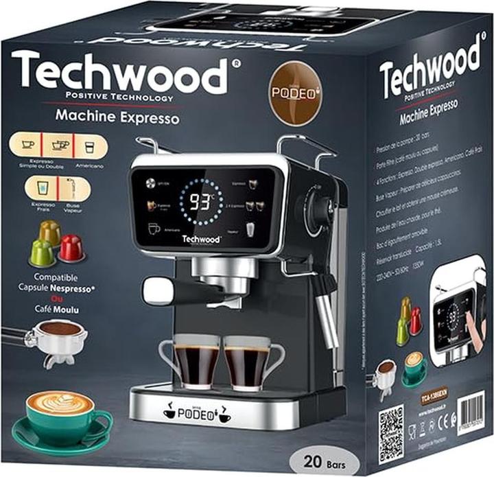 Productafbeelding Techwood Espresso machine TCA1386EXN