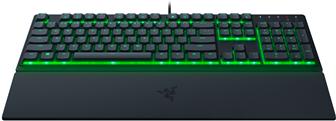 Actual product image Razer for games Ornata V3 X RGB LED lighting, US, with cable, Black, Silent Membrane, Numeric Keypad (US, Cable)