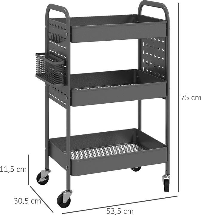 Produktbild Homcom Küchenrollwagen