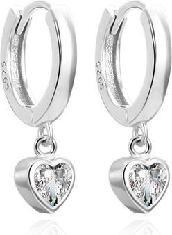 Actual product image Agato Romantic silver earrings with pendants AGUC3490