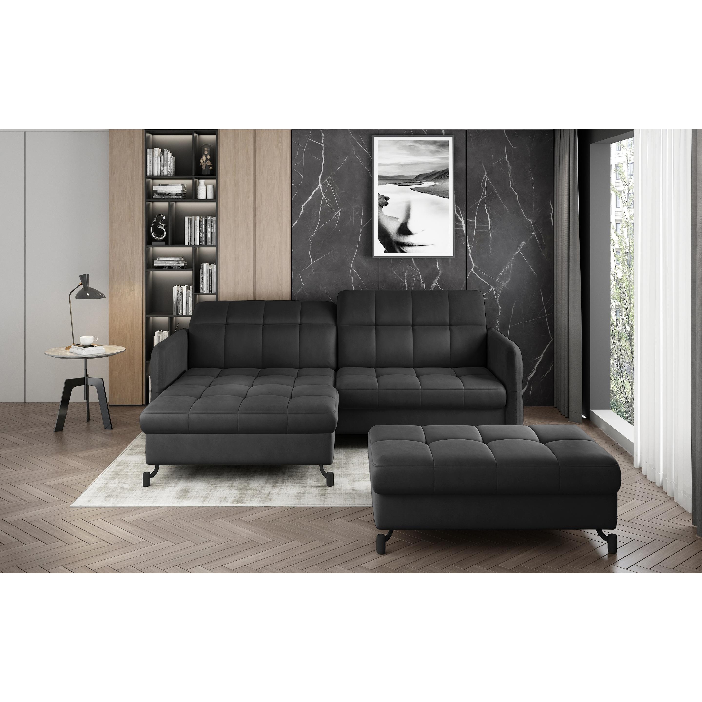 ELTAP, Sofa, Narożnik Lorelle + Pouf (Polstergruppe, Bettsofa, Ecksofa)