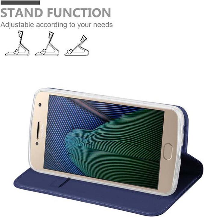 Actual product image Cadorabo Book Classy Style Cover (Motorola Moto G5 Plus)