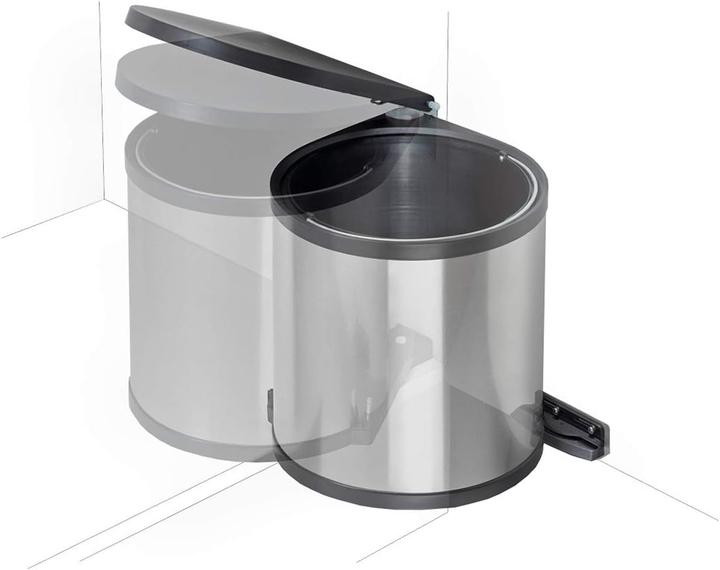 Image du produit Wesco Les poubelles rondes encastrables 13 litres blanc (13 l)