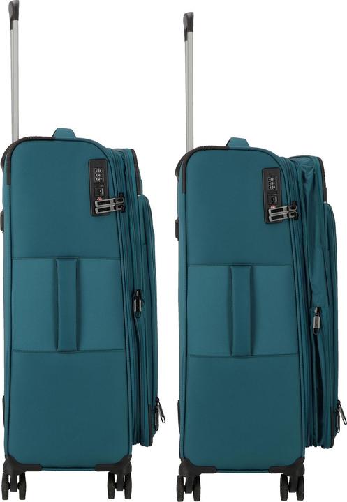 Immagine prodotto D&N Travel Line 9504 Carrello a 4 ruote M 67 cm con piega a espansione (67 l)