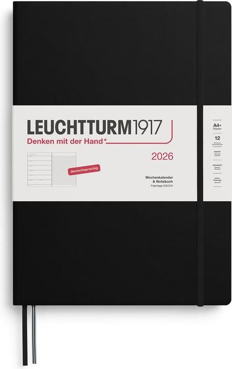 Weekly calendar & notebook (A4+, German)
