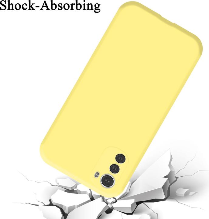 Productafbeelding Cadorabo TPU Liquid Silicone Hoesje Cover voor Motorola MOTO E32 4G / E32S (Motorola Moto E32s)