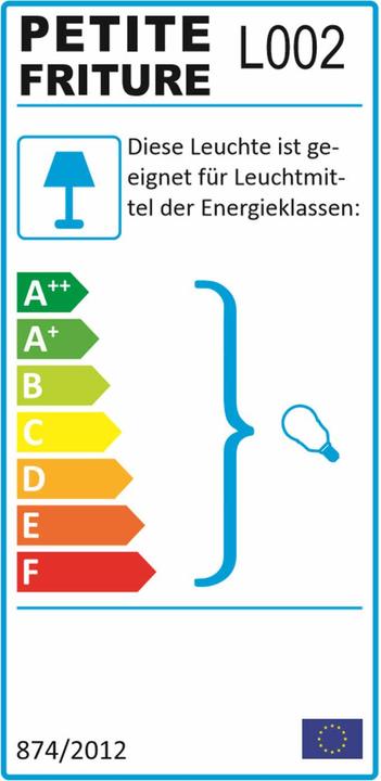 Etichetta energetica Petite Friture Luce a sospensione Vertigo grande (E27)