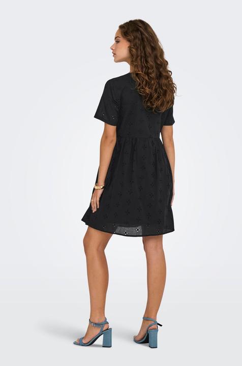 Produktbild JdY Normal geschnitten V-Ausschnitt Voluminöser Armschnitt Midikleid Kleid (XS)