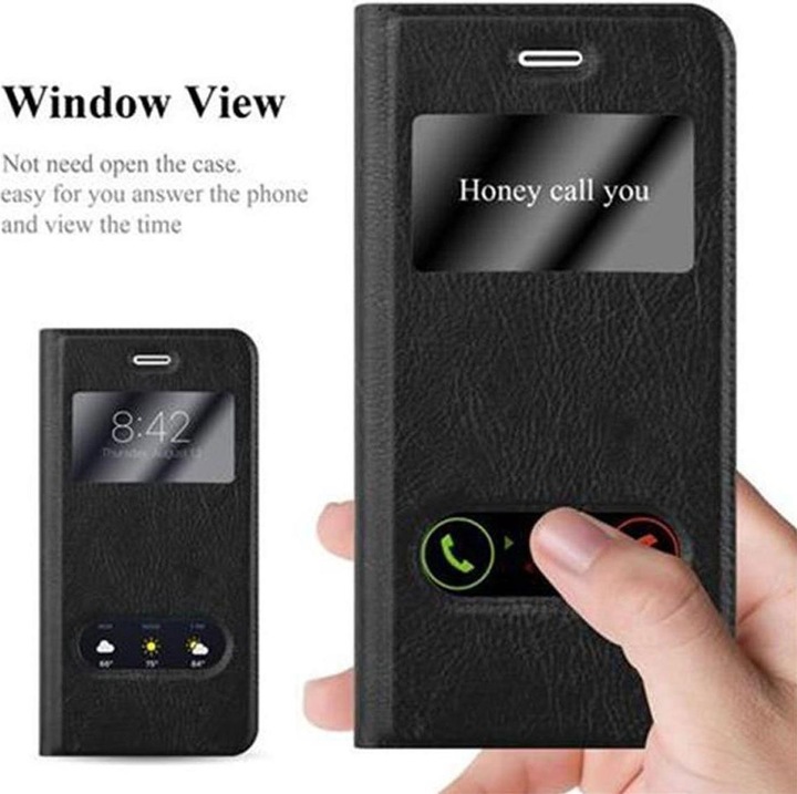 Produktbild Cadorabo Book mit View Doppelfenster Cover (Apple iPhone 7 Plus, Apple iPhone 7s Plus)