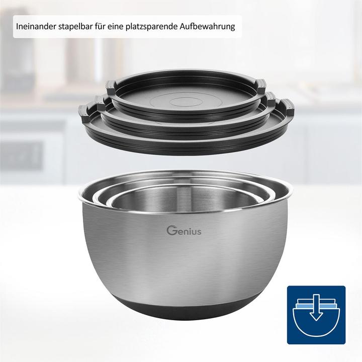 Actual product image Genius Bowl set (22 cm, 3.70 l, 3 x)