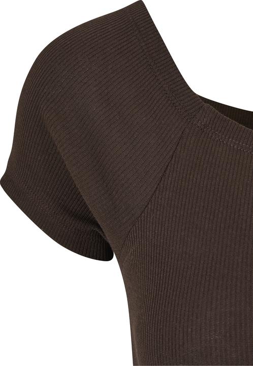 Produktbild Urban Classics Geripptes Kleid mit freien Schultern Damen (5XL)
