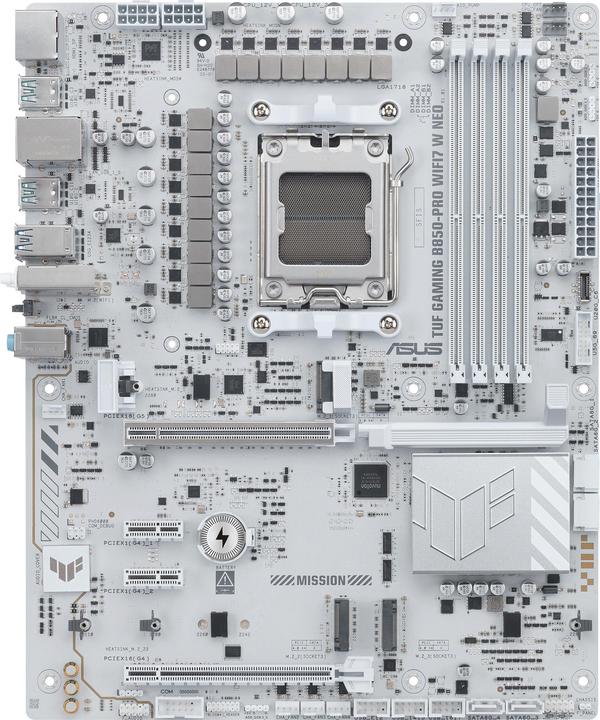 Actual product image ASUS TUF GAMING B850-PRO WIFI7 W NEO (AMD,AM5,DDR5,ATX) (AM5, AMD B850, ATX)