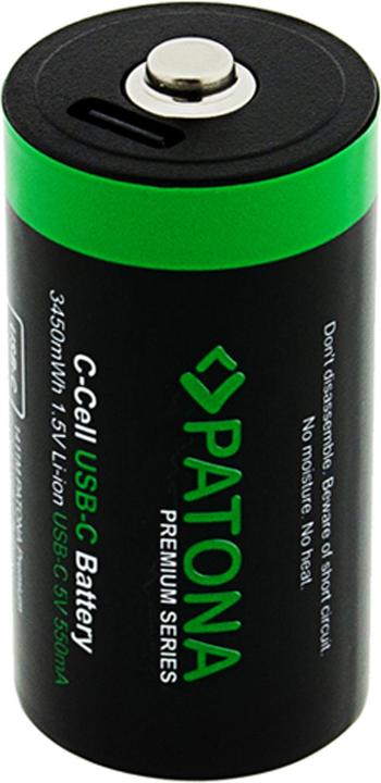 Image du produit Patona Batterie Premium 2x LR14 USB-C (2 pcs, R14, 2300 mAh)