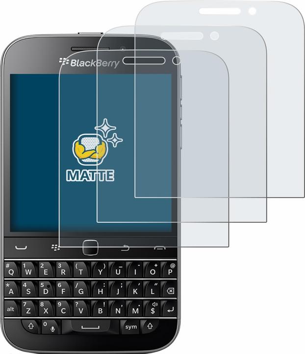 Produktbild BROTECT Entspiegelungsfolie für Blackberry Classic Q20 Displayschutz Displayschutzfolie Folie Matt (6 Stk., Blackberry Classic Q20)