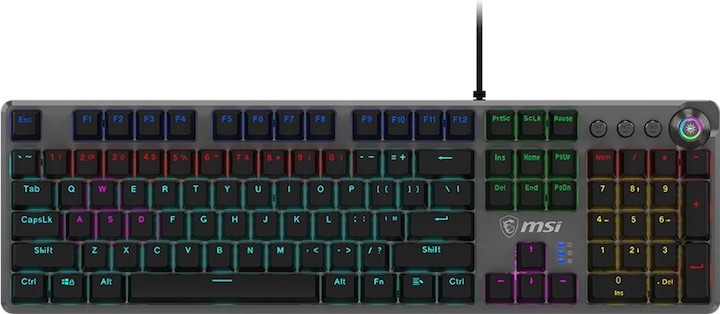 Image du produit MSI Forge GK310 RED DE GAMING Keyboard OS1-8ZA8013-000 détail (DE, Filaire)