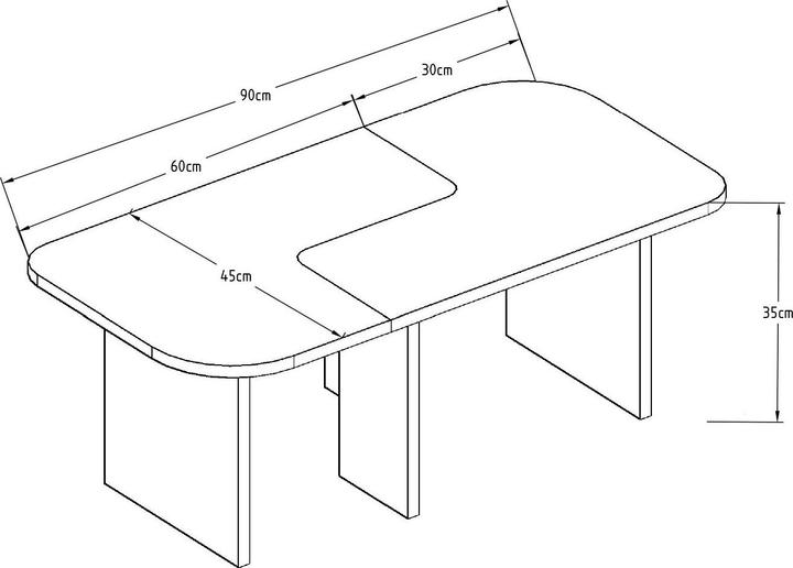 Produktbild Homitis Iris Coffee Table Set (90 x 90 x 35 cm)
