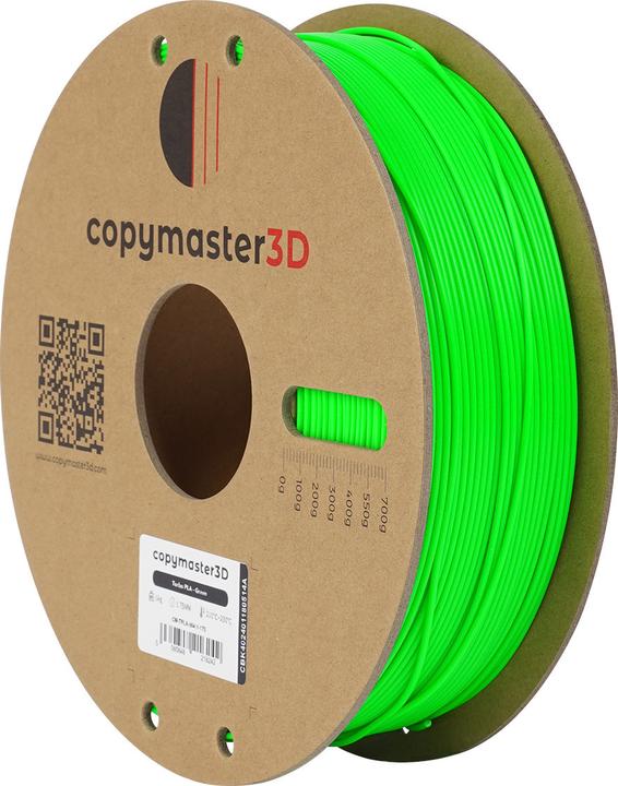 Actual product image Copymaster3D Turbo PLA Filament for 3D Printer, 1.75 mm, Green (PLA, 1.75 mm, 1252 g)
