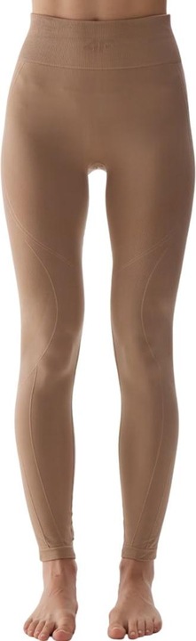 Produktbild 4F Legginsy termoaktywne damskie F157 jasny brąz 4FWAW24USEAF157 82S M/L (M/L)