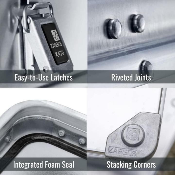 Actual product image Zarges Aluminum transport box