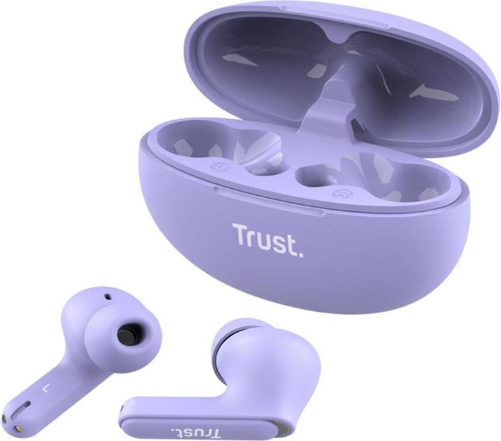 Produktbild Trust Yavi Bt Enc Earbuds Purple (ANC, 23 h, Kabellos)